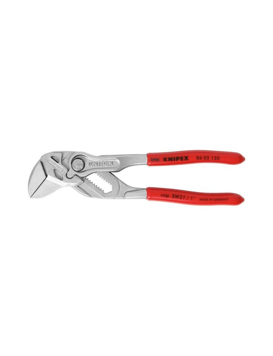 PINCE-CLE MULTI PRO KNIPEX ROBUSTE 150mm (REMPLACE CLE PLATE)  -MADE IN GERMANY-