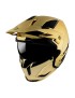 CASQUE TRIAL MT STREETFIGHTER SV UNI CHROME OR L  SIMPLE ECRAN DARK TRANSFORMABLE AVEC MENTONNIERE AMOVIBLE (LIVRE AVEC UN ECRA