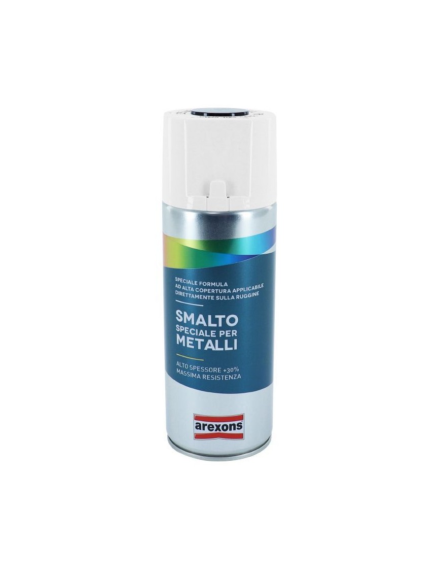 BOMBE DE PEINTURE AREXONS SMALTO SPECIAL METAL BRILLANT NOIR INTENSE AEROSOL 400 ml (3293)