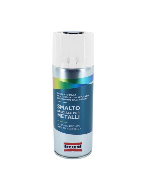 BOMBE DE PEINTURE AREXONS SMALTO SPECIAL METAL BRILLANT NOIR INTENSE AEROSOL 400 ml (3293)