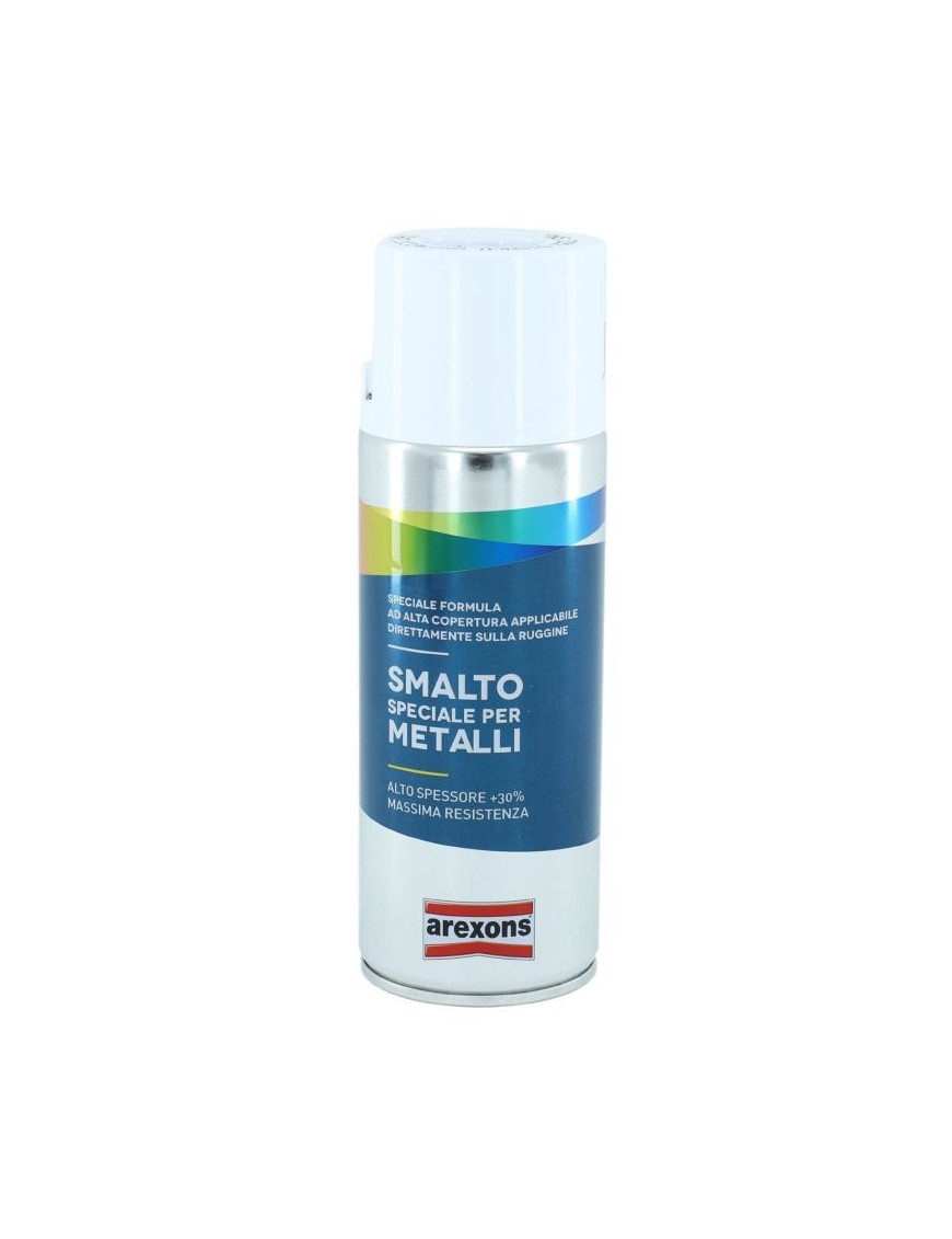 BOMBE DE PEINTURE AREXONS SMALTO SPECIAL METAL BRILLANT BLANC GLACE AEROSOL 400 ml (3292)