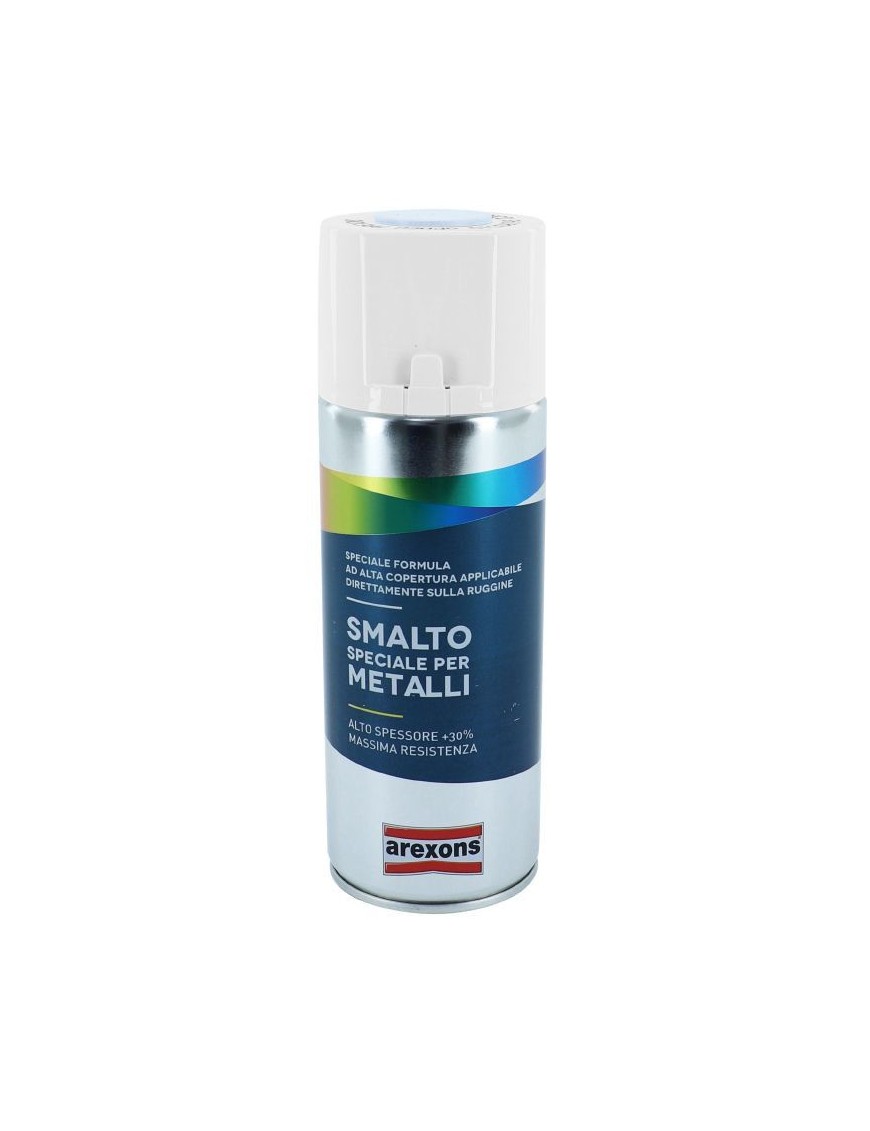 BOMBE DE PEINTURE AREXONS SMALTO SPECIAL METAL SATIN BLANC GLACE MAT AEROSOL 400 ml (3853)