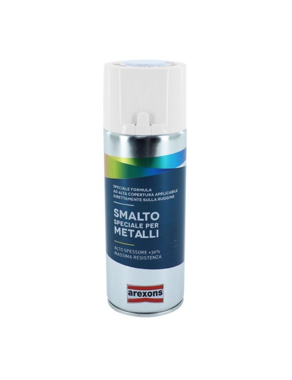 BOMBE DE PEINTURE AREXONS SMALTO SPECIAL METAL SATIN BLANC GLACE MAT AEROSOL 400 ml (3853)