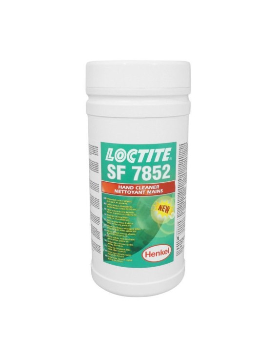 LINGETTES MAINS LOCTITE SF 7852 WIPES DOUBLE FACE (POT DE 70 LINGETTES)