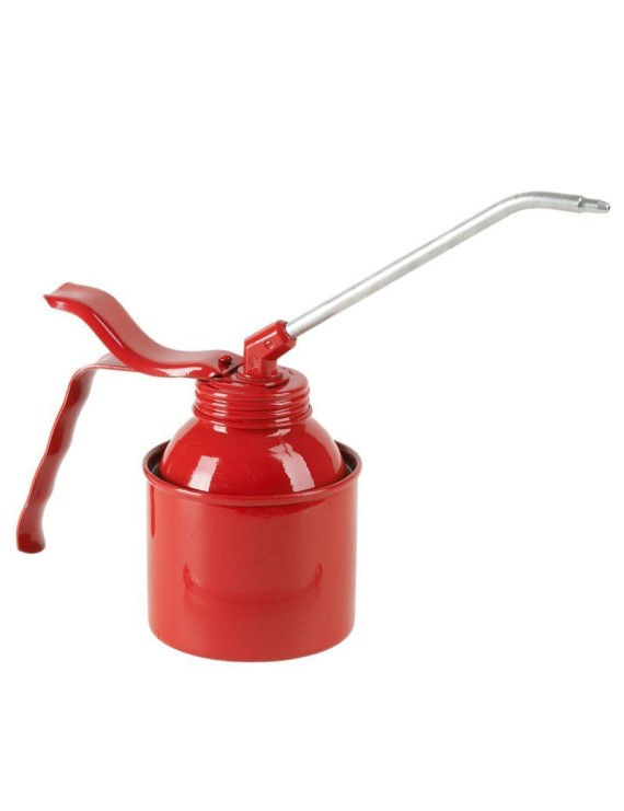 BURETTE STANDARD PRESSOL METAL ROUGE  250ml  AVEC BEC RIGIDE 135mm (VENDU A L'UNITE)