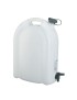 JERRYCAN-BIDON EAU PRESSOL EN POLYETHYLENE TRANSPARENT AVEC BOUCHON ET ROBINET 20L