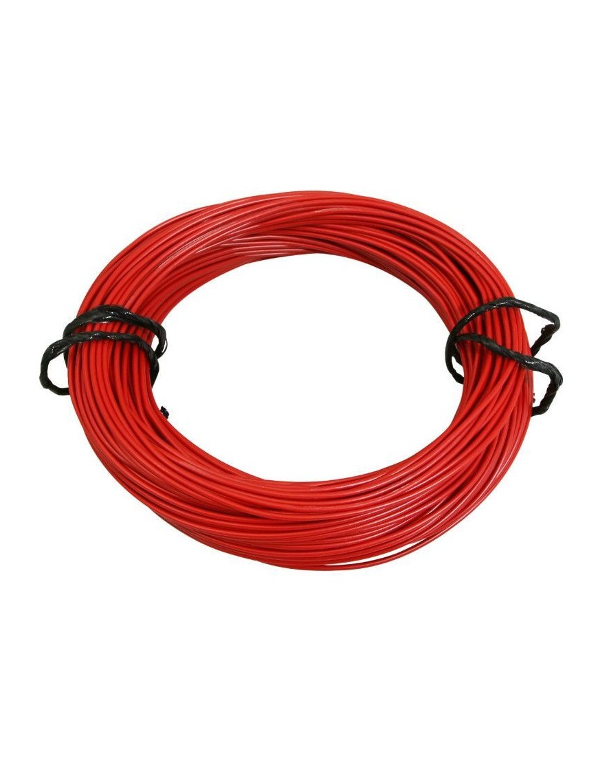 FIL ELECTRIQUE  0,50mm2  7-10  MULTIBRIN  ROUGE (50M)  -SELECTION P2R-