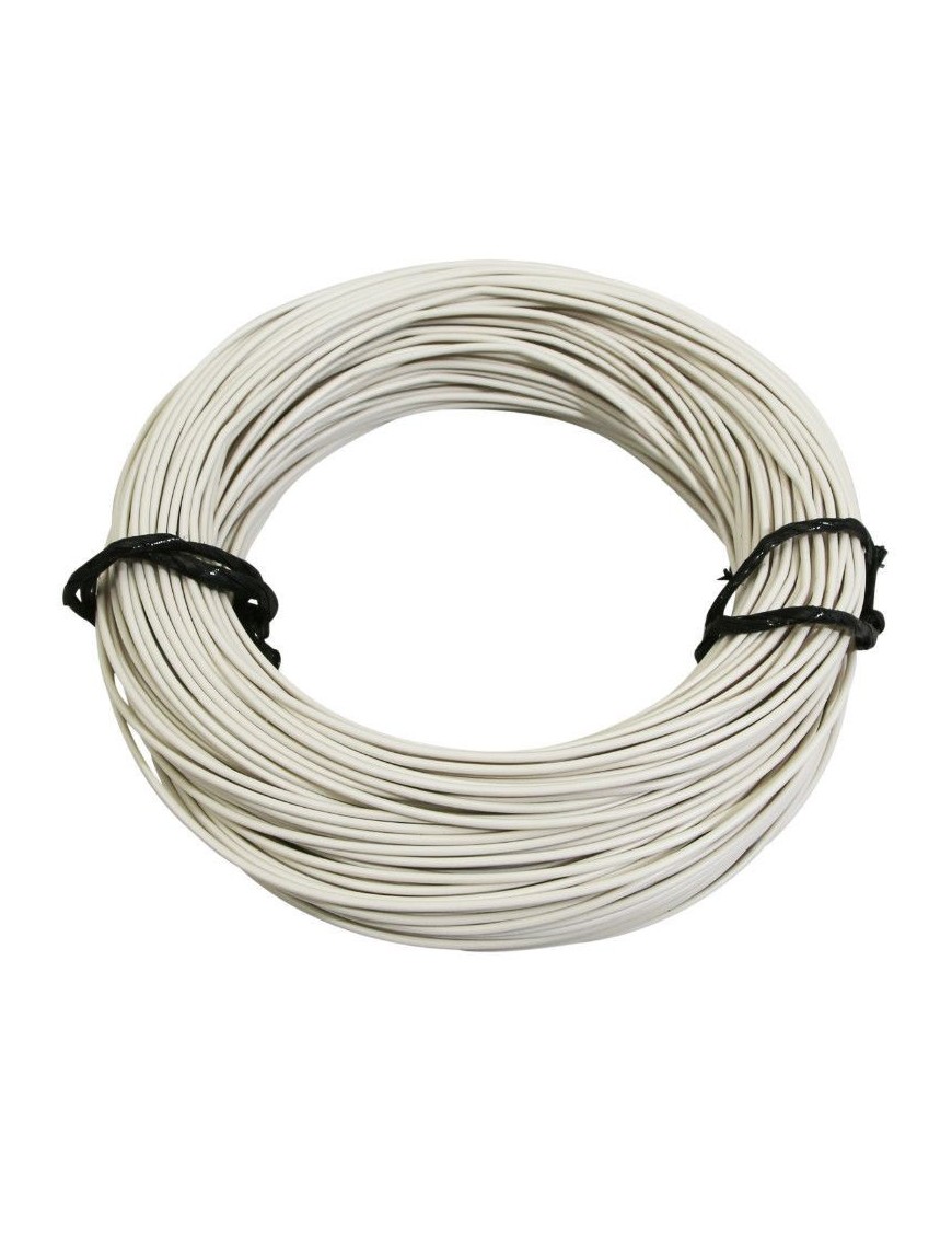 FIL ELECTRIQUE  0,50mm2  7-10  MULTIBRIN  BLANC (50M)  -SELECTION P2R-