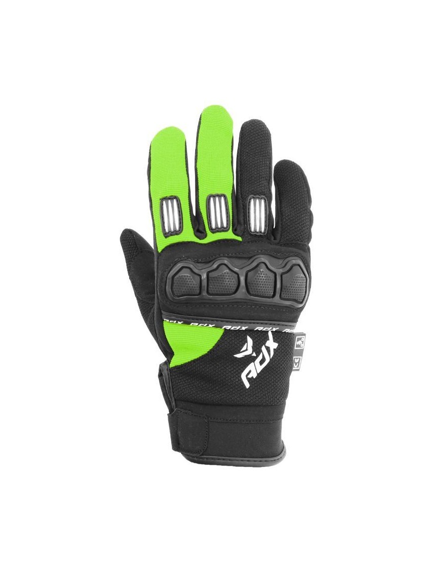 GANTS CROSS ADX TOWN NOIR-VERT FLUO  T12 (XXL)  (HOMOLOGUE EN 13594:2015)