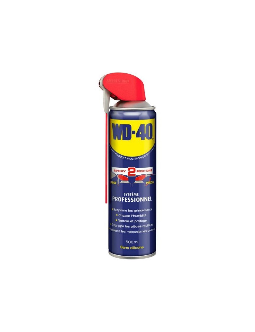 LUBRIFIANT WD-40 MULTIFONCTION DOUBLE POSITION (AEROSOL 500 ml)