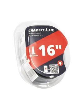 CHAMBRE A AIR VELO 16 x 1.50-2.00 IMPORT VALVE STANDARD (40-54x305)