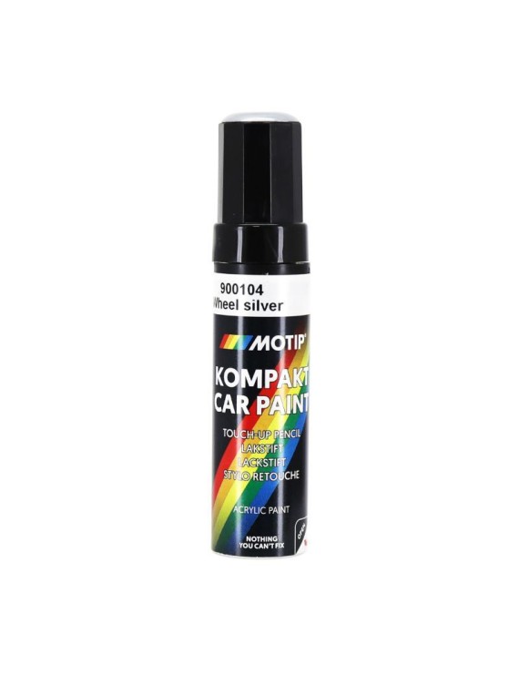 STYLO DE RETOUCHE PEINTURE MOTIP ARGENT POUR JANTE 12 ml