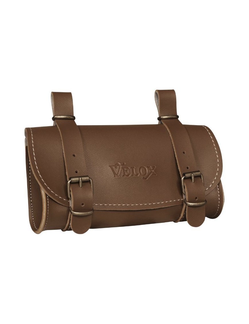 SACOCHE DE SELLE VELO VINTAGE CLASSIC ASPECT SIMILI CUIR MARRON