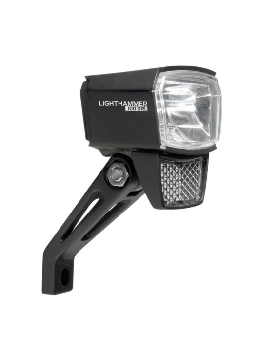 ECLAIRAGE VELO VAE - E-BIKE AVANT SUR FOURCHE TRELOCK LS890 6-12V 100 LUX NOIR - POUR VOIR A 100M ET VISIBLE A 5KMS