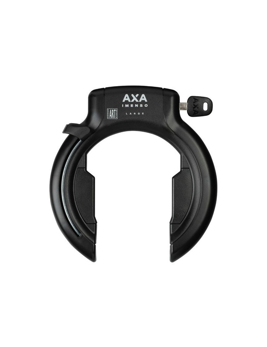 ANTIVOL VELO FER A CHEVAL AXA IMMENSO GRANDE OUVERTURE 75mm NOIR (SANS FIXATION) - COMPATIBLE PLUG ULC-   SECURITE NIVEAU 12-15