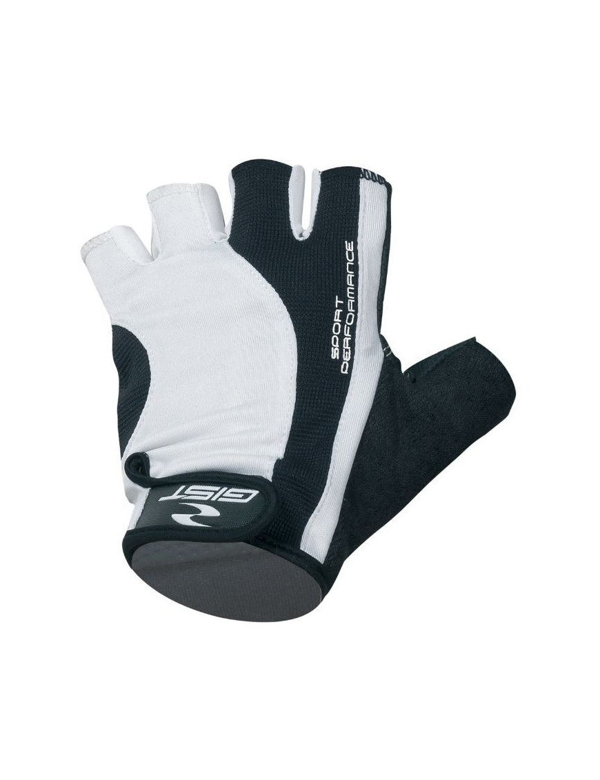 GANTS VELO COURT GIST PRO NOIR-BLANC L (PAIRE SUR CARTE) AVEC VELCRO  -5515