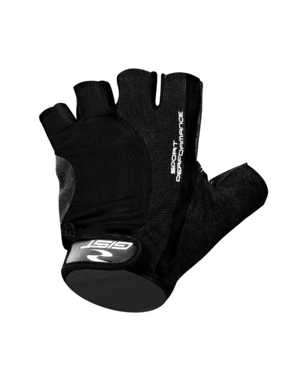 GANTS VELO COURT GIST PRO NOIR L (PAIRE SUR CARTE) AVEC VELCRO  -5515