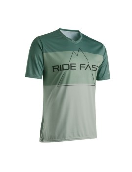 MAILLOT GIST VTT HOMME HILLS MANCHES COURTE VERT L    -5365