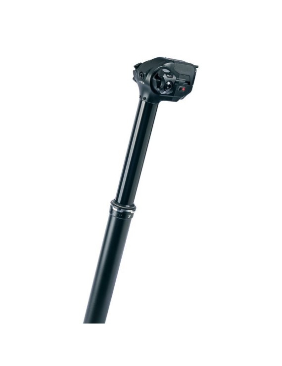 TIGE DE SELLE VTT TELESCOPIQUE SWITCH WRLS ALU NOIR DIAM. 30,9mm  L485mm  (BATTERIE INTEGREE 0-170mm) FIXATION CINTRE SANS FIL