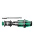 TOURNEVIS PORTE EMBOUT WERA 28 SB KRAFTFORM KOMPAKT 1-4 (AVEC RESERVE D'EMBOUT INTEGREE) NOIR-VERT (VENDU A L'UNITE)  -MARQUE A