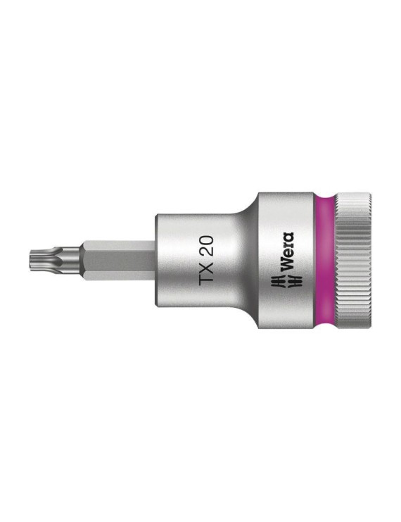 DOUILLE TORX WERA 8767 HF ZYKLOP 1-2 DIAM 20 mm LONGUEUR 60 mm (VENDU A L'UNITE)  -MARQUE ALLEMANDE POUR LES ATELIERS-