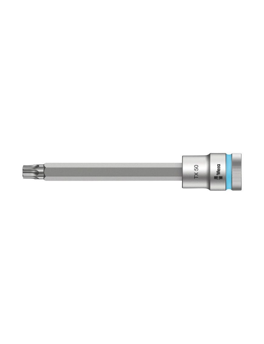 DOUILLE TORX WERA 8767 HF ZYKLOP 1-2 DIAM 50 mm LONGUEUR 140 mm (VENDU A L'UNITE)  -MARQUE ALLEMANDE POUR LES ATELIERS-