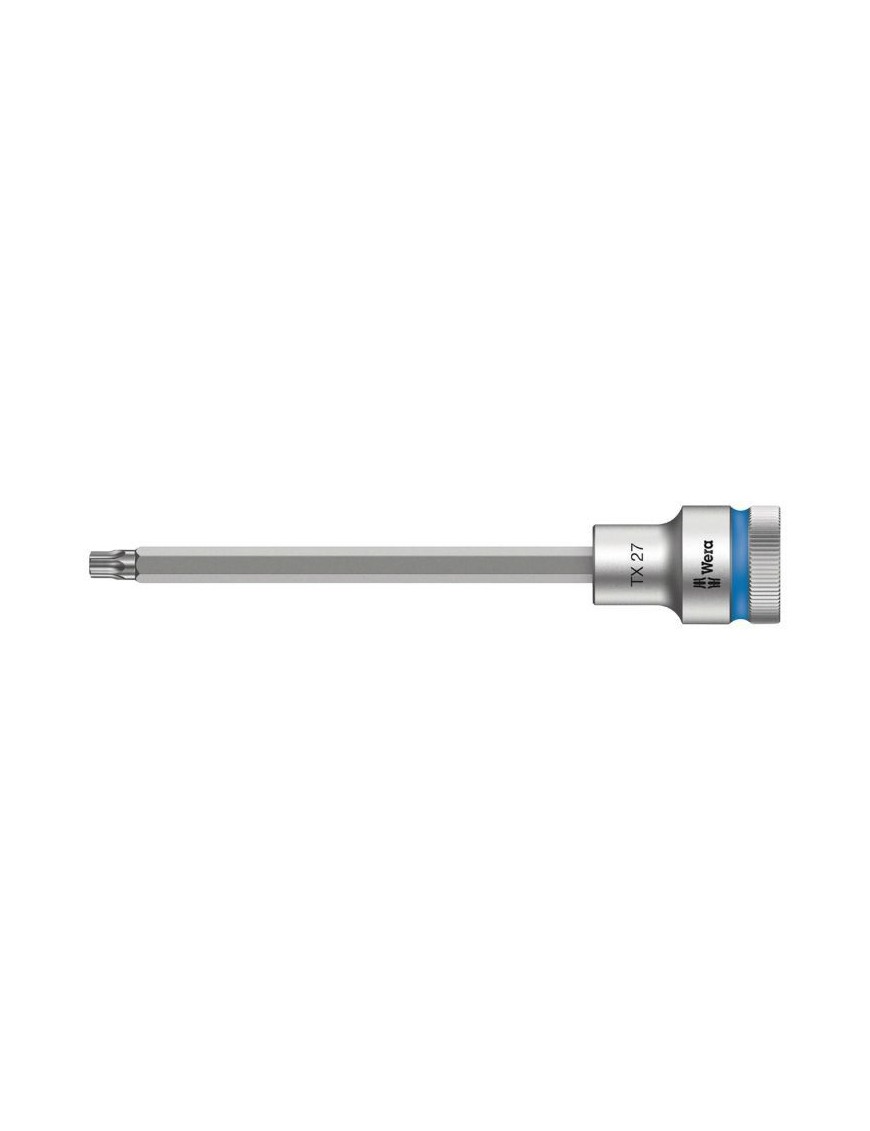 DOUILLE TORX WERA 8767 HF ZYKLOP 1-2 DIAM 27 mm LONGUEUR 140 mm (VENDU A L'UNITE)  -MARQUE ALLEMANDE POUR LES ATELIERS-