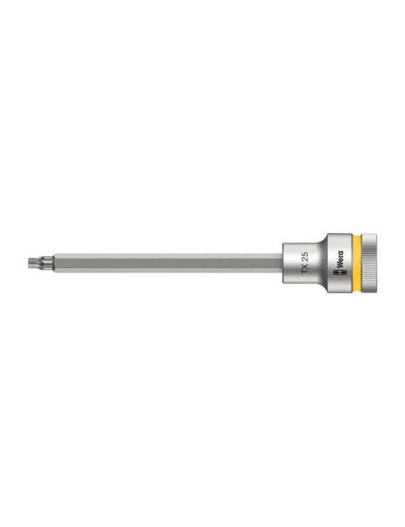 DOUILLE TORX WERA 8767 HF ZYKLOP 1-2 DIAM 25 mm LONGUEUR 140 mm (VENDU A L'UNITE)  -MARQUE ALLEMANDE POUR LES ATELIERS-