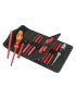 TOURNEVIS ISOLE WERA KOMPAKT VDE EMBOUTS-LAMES INTERCHANGEABLES INCLUS ETUI CEINTURE ET TESTEUR DE PHASE UNIPOLAIRE ROUGE-JAUNE