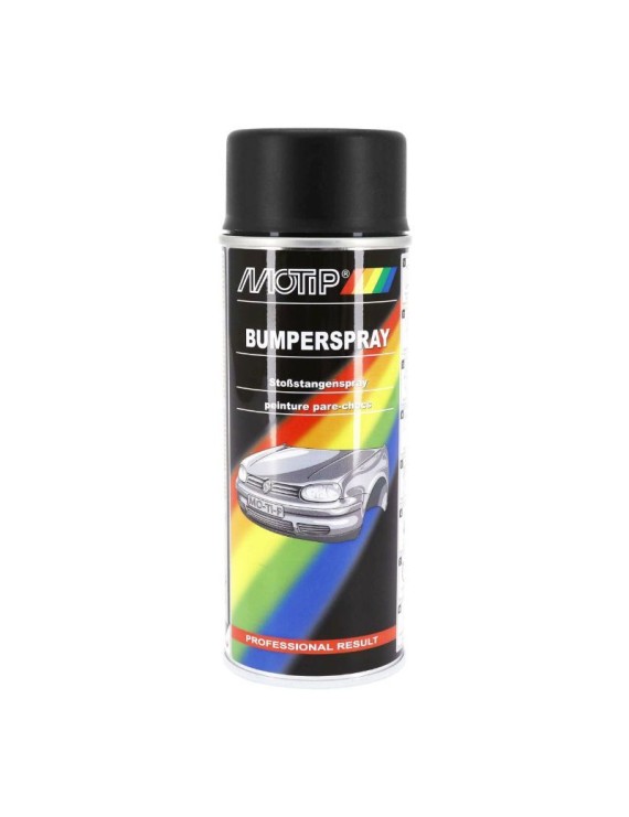 BOMBE DE PEINTURE MOTIP BUMPERSPRAY PLASTIQUE NOIR 400 ml (04073)