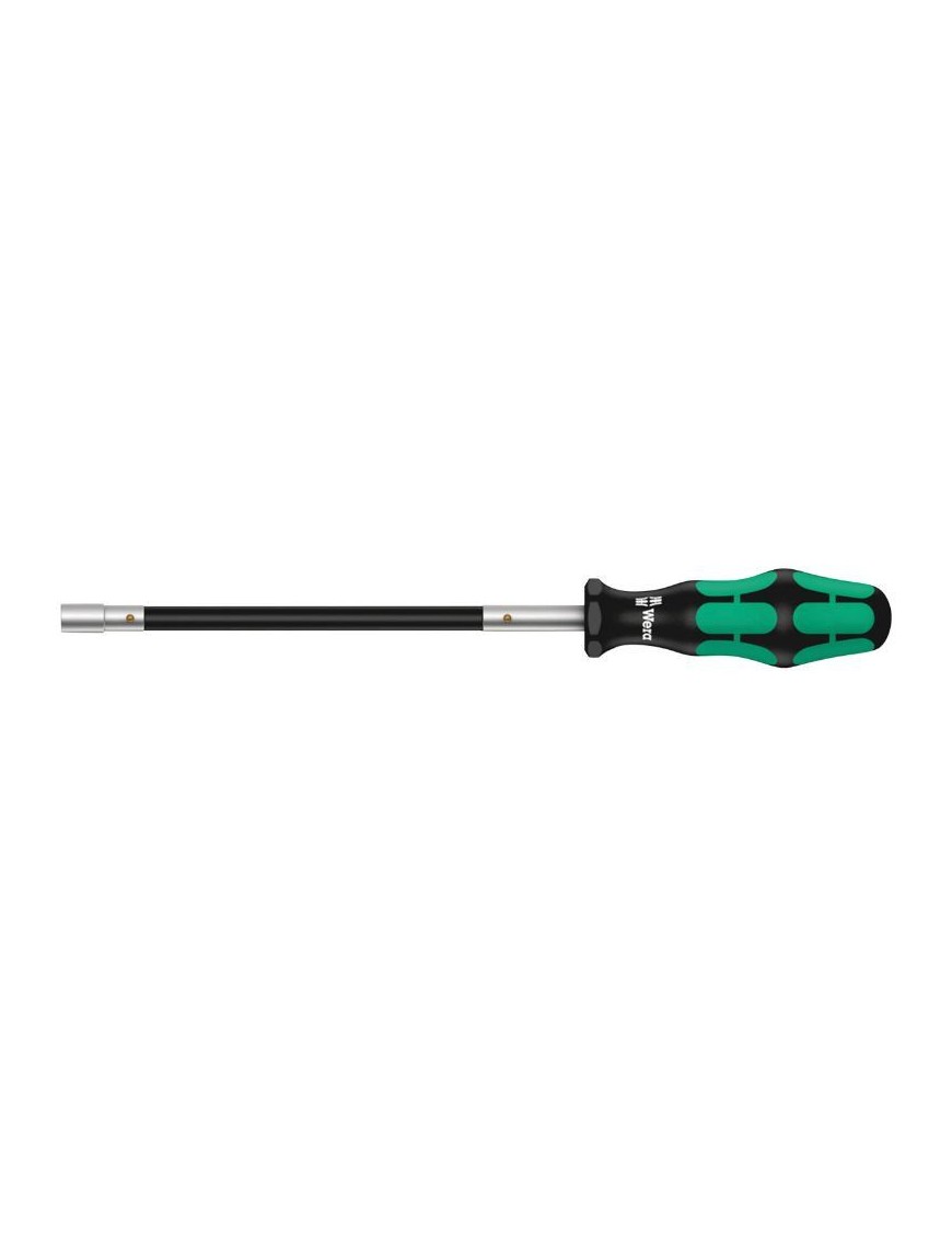 TOURNEVIS A TETE FLEXIBLE WERA 391 EMBOUTS 6 PANS-ALLEN DIAM 8 mm NOIR-VERT (VENDU A L'UNITE)  -MARQUE ALLEMANDE POUR LES ATELI