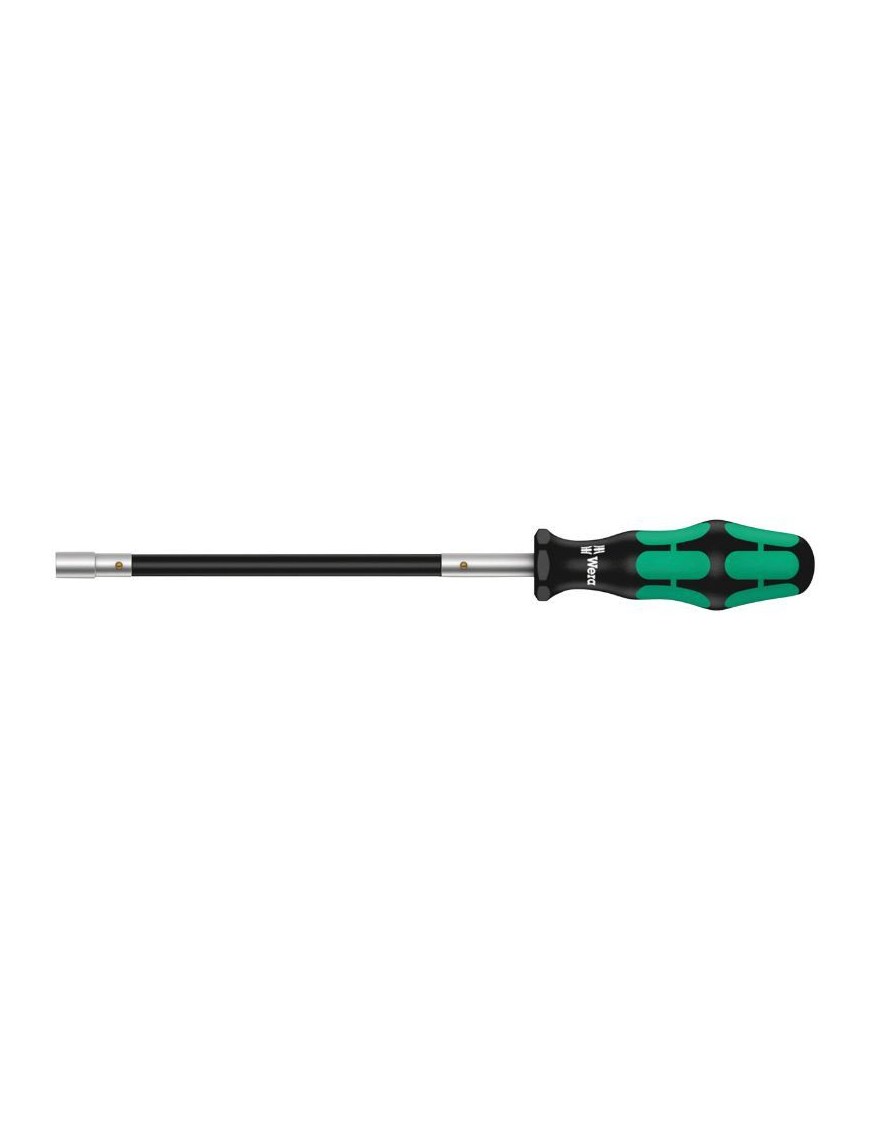 TOURNEVIS A TETE FLEXIBLE WERA 391 EMBOUTS 6 PANS-ALLEN DIAM 7 mm NOIR-VERT (VENDU A L'UNITE)  -MARQUE ALLEMANDE POUR LES ATELI