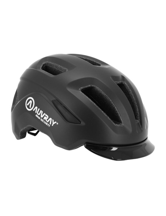 CASQUE VELO ADULTE AUVRAY URBAIN REFLEX NOIR IN-MOLD TAILLE 59-63 REGLAGE MOLETTE