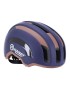 CASQUE VELO ADULTE AUVRAY URBAIN SAFE MARINE-MARRON DOUBLE IN-MOLD AVEC ECLAIRAGE AIMANTE USB TAILLE 59-63 REGLAGE MOLETTE