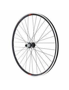 ROUE ROUTE 700 ROAD RUNNER ARRIERE NOIR MOYEU MICHE REFLEX A ROULEMENT CASSETTE CAMPAGNOLO 11-10-9V. 32 RAYONS GALVA JANTE 15C