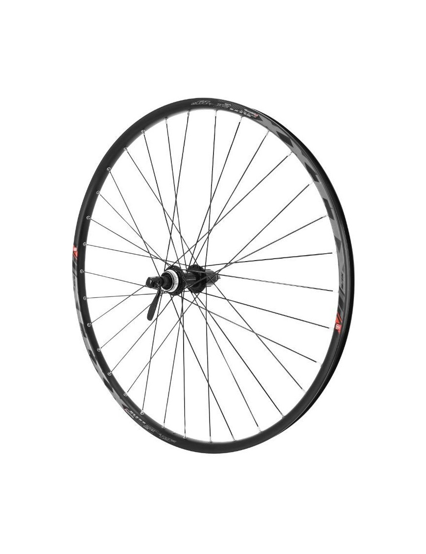 ROUE VTT 29" KLIXX BOOST TUBELESS READY DISC ARRIERE CENTERLOCK SHIMANO MT200 COMPATIBLE BLOCAGE AXE 141mm - JANTE 23C 32 RAYON