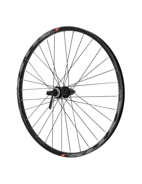 ROUE VTT 26" KLIXX DISC TUBELESS READY ARRIERE NOIR MOYEU SHIMANO ACERA M3050 CASSETTE 11-10-9V. CENTERLOCK BLOCAGE - JANTE 23C