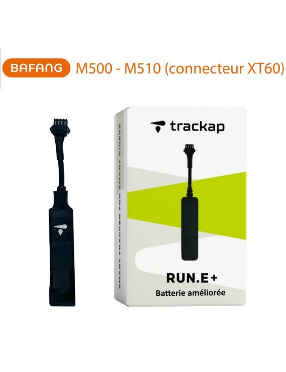 TRACKER - TRACEUR - DISPOSITIF DE SECURITE TRACKAP GPS RUN E+ 2023 COMPATIBLE BAFANG M500-510 CONNECTEUR XT60 avec 1 an abonnem