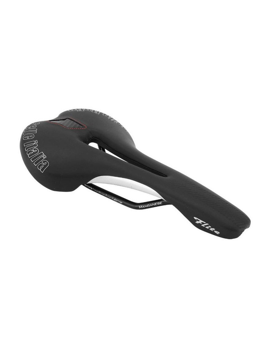 SELLE ITALIA FLITE FLOW NOIR 275x145 RAIL MANGANESE  POIDS 235grs (EMBALLAGE SOUS SACHET)