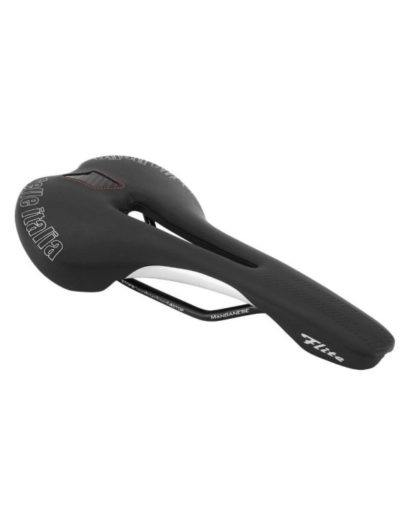 SELLE ITALIA FLITE FLOW NOIR 275x145 RAIL MANGANESE  POIDS 235grs (EMBALLAGE SOUS SACHET)