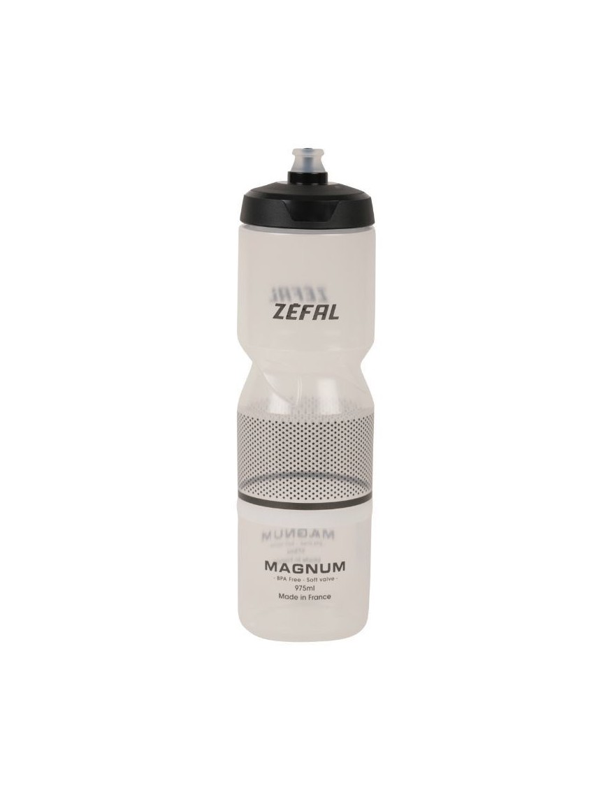 BIDON ZEFAL MAGNUM 1L TRANSLUCIDE FUME TETINE SOFT-CAP (VISSABLE) (SE MONTE SUR TOUS LES PORTE-BIDONS)