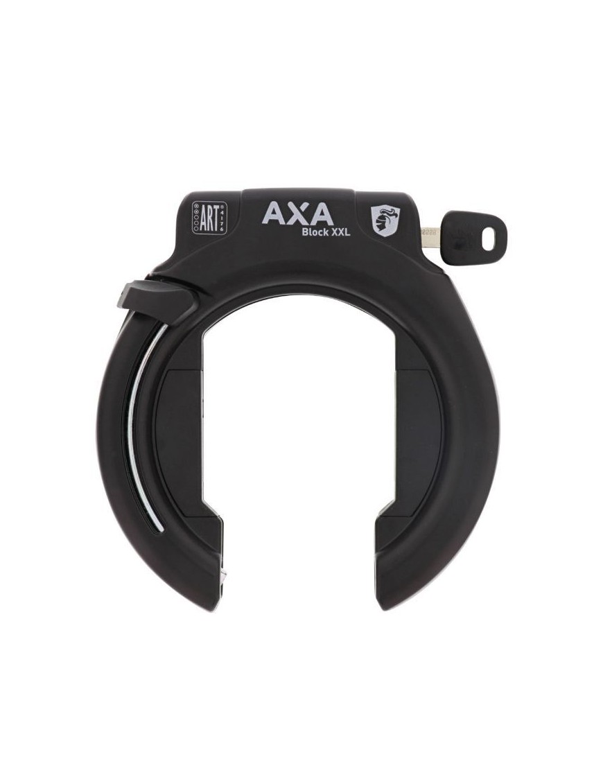 ANTIVOL VELO FER A CHEVAL AXA BLOCK XXL NOIR GRANDE OUVERTURE 58mm NOIR (SANS FIXATION)  - SECURITE NIVEAU 12-15 - HOMOLOGUE FU