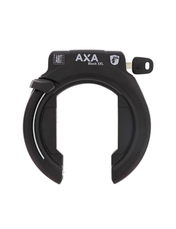 ANTIVOL VELO FER A CHEVAL AXA BLOCK XXL NOIR GRANDE OUVERTURE 58mm NOIR (SANS FIXATION)  - SECURITE NIVEAU 12-15 - HOMOLOGUE FU