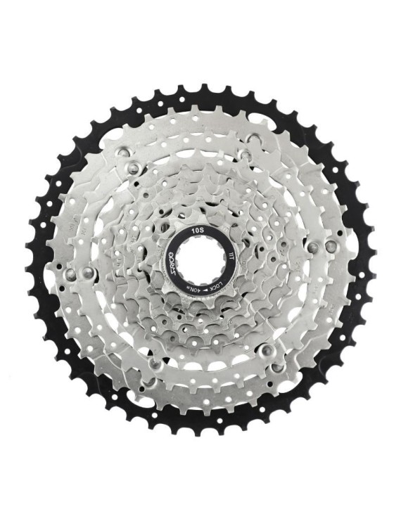 CASSETTE 10V. SRIDE M400 11-46 POUR SHIMANO-SRAM VTT ARGENT-NOIR (VENDU A L UNITE)   (11-13-15-18-21-23-26-30-34-40-46)