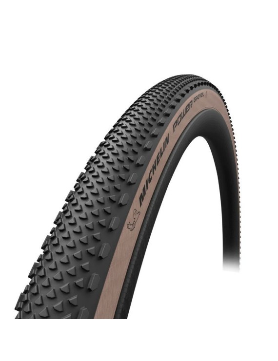 PNEU GRAVEL 700 X 35 MICHELIN POWER GRAVEL NOIR FLANC BEIGE TUBELESS READY TS (35-622)
