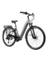 VELO ELECTRIQUE-VAE CITY 28 LEADER FOX VIVALO 2023 MIXTE GRIS 9V MOTEUR CENTRAL BAFANG M420 36V 80Nm BATTERIE 15Ah (16,5'' - H4