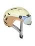 CASQUE VELO ADULTE MAVIC SPEEDCITY CREME-MARRON VISIERE INTEGREE TAILLE 54-59 REGLAGE MOLETTE 370GRS - HOMOLOGUE -