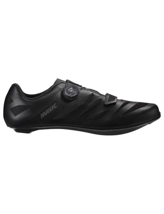 CHAUSSURE ROUTE MAVIC COSMIC SL NOIR 47 1-3 SERRAGE BOA FIXATION 3 POINTS COMPATIBLE LOOK-SHIMANO (PAIRE)