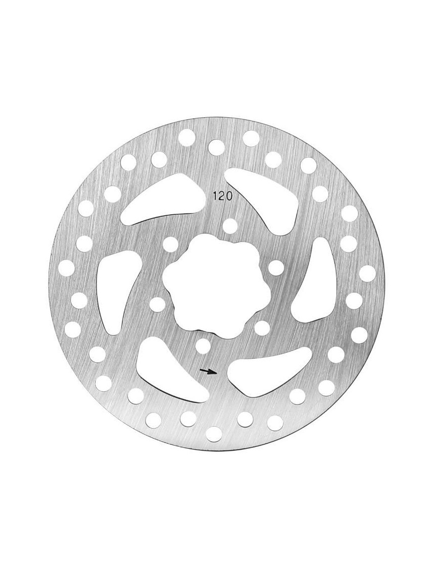 DISQUE DE FREIN TROTTINETTE 6 TROUS ELECTRIQUE I-RAW (120 mm) (POUR REF 197845)
