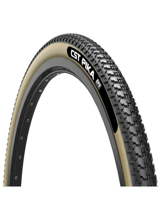 PNEU GRAVEL 700 X 38 CST PIKA PROTECTION TUBETYPE-TUBELESS NOIR-BEIGE TS - DUAL COMPOUND